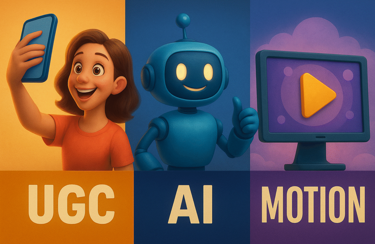 The Creative Playbook: How Top Brands Are Using 2025 marketing trends like UGC, AI, and Motion